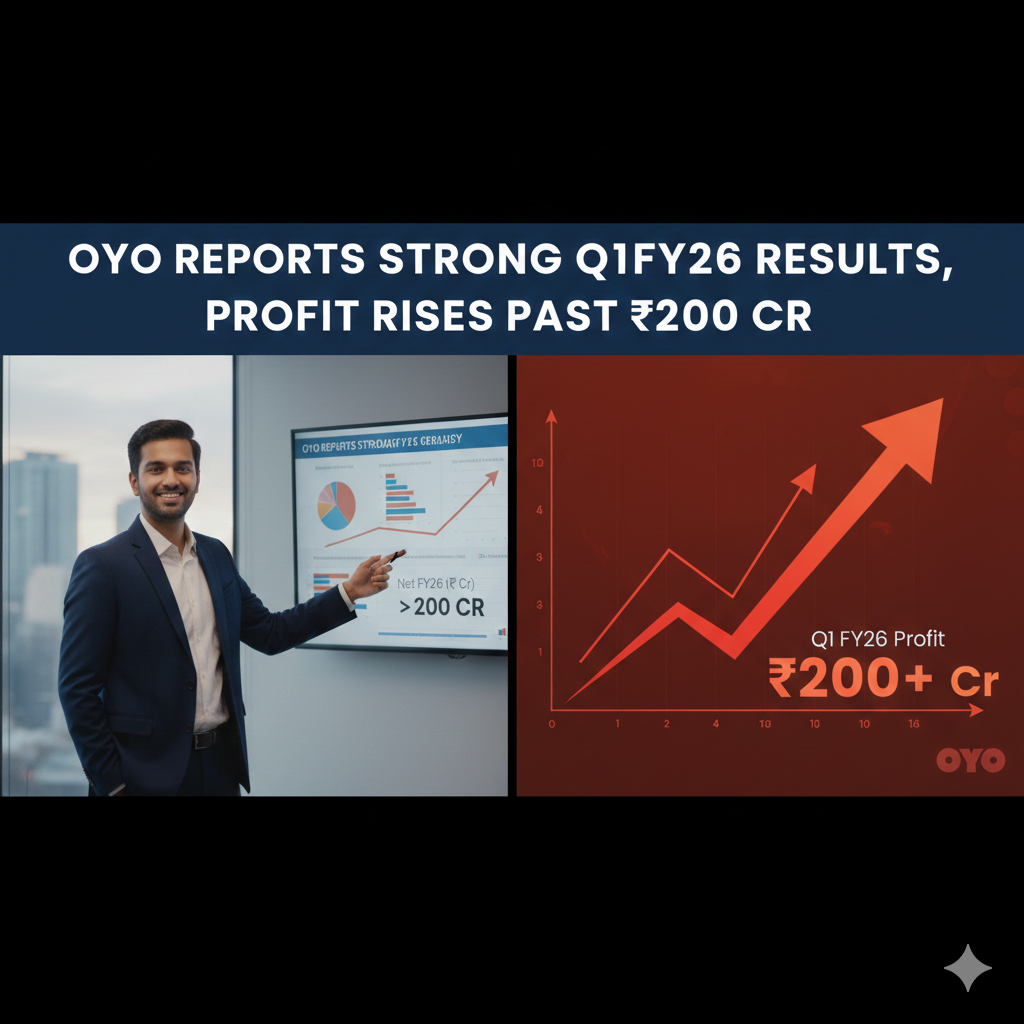 OYO Reports Strong Q1FY26 Results, Profit Rises Past ₹200 Cr